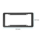 Carbon Fiber License Plate Frames Cover for Front Rear Bracket with Screws