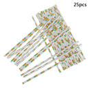 25pcs/lot Pineapple Drinking Paper Straws  Decoration Gift Party Event Supply OZ