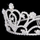 Fashion Wedding Party Bride Crown Rhinestones Headband with Comb Tiara Whit