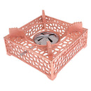 Outdoor Travel Camping Cooking Spirit Burner Alcohol Stove - Square red