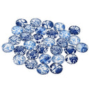 30x 12mm Glass Cabochon Flatback Handmade Round for Jewelry Cameo Crafts