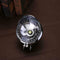 Motorcycle LED Headlight Passing Light Angel Eye 12V Spot Lamp Universal