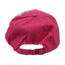 Children Outdoor Sports Bling Baseball Hiking Cap rose Red Love