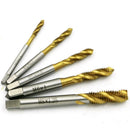 5pc/Set M3-M8 High  6542 Steel Screw Thread Metric Spiral Tap Drill Bit