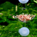 Aquarium Fish Shrimp Feeder Acrylic Fish Tank Floating Bowl Food FeederA Gw