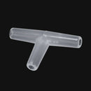 Plastic Tee Shape Aquarium 3-Way Air Valve Connectors 10 Pcs White