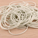 50 PCS Rubber Bands White Color Rubber Elastic Bands Office Home Rubber Band