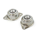 2PCS Base Rolling Work Table Roller Ball Bearing Caster Wheel with 2 holes Kd -Q