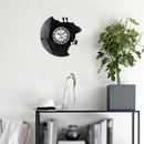 1X(Timelike Large Decorative Wall Clocks Vinyl Record Clock Climbing Shape