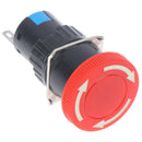 1Pcs Red Mushroom 5A Emergency Stop Push Button Switch JR