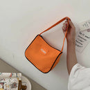 Women Travel Handbags Tote Ladies Nylon Shoulder Zip Shopping Bag (Orange)