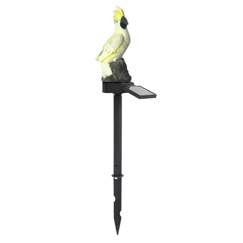 Solar Power LED Parrot Lawn Light Waterproof Garden Landscape Lamp (Yellow)