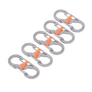 8 Word Buckle Locking Carabiner Anti-lost Keychain Outdoor Camping Equipment 3C