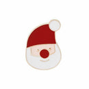 6pcs Christmas Tree Snowflake Bell Stocking Enamel Brooch Pin Badges for Cl J1L5