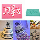 Musical Note Silicone Fondant Mold Cake Sugarcraf Decorating Chocolate Mould OZ