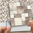 18pcs Tiles Wall Stickers Waterproof Bathroom Kitchen Wallpaper (10x10cm)
