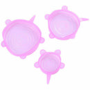 6pcs Silicone Stretch Lids Fresh Food Wraps Bowl Cup Pot Cover Seal Reusabl N3H8