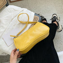 Women Totes Bags Alligator PU Elegant Shopping Shoulder Handbag (Yellow)