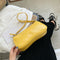 Women Totes Bags Alligator PU Elegant Shopping Shoulder Handbag (Yellow)
