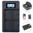 Lp-E6 Battery Charger Lcd Dual Charger For Eos 5Ds R 5D Mark Ii 5D Mark Iii J9V2