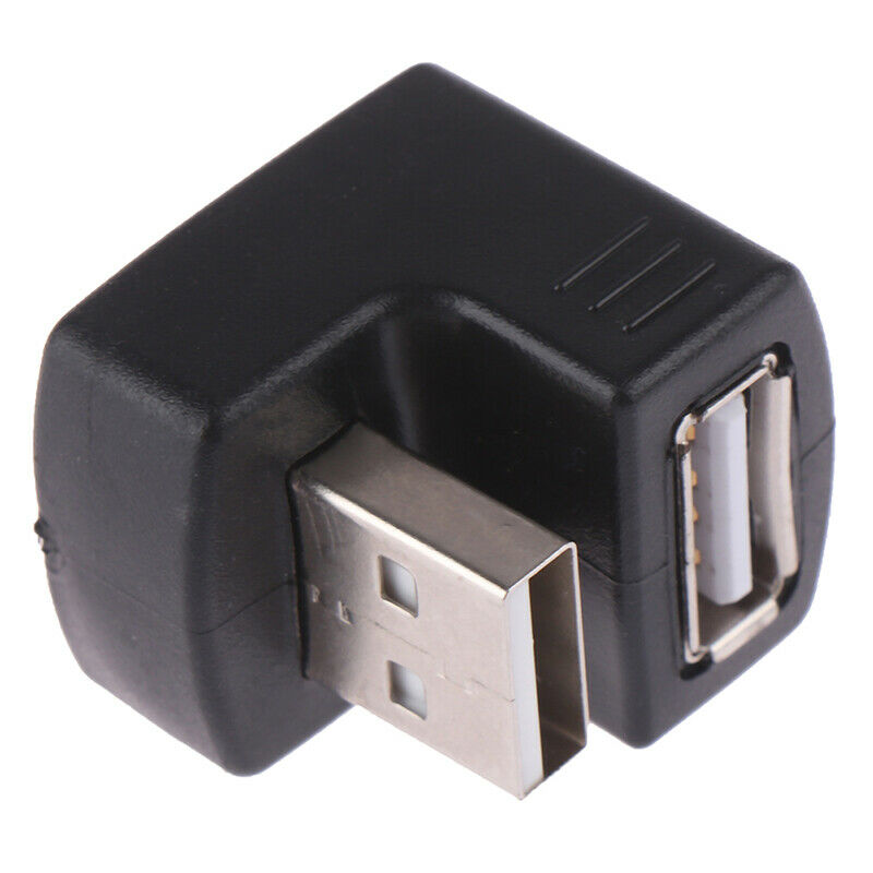 90 degree 180 degree USB 2.0 A male to female m/f converter adapter connector Gw