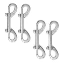 4pcs Double Ended Snap Hook Metal Snaps Hooks Clips Snap Key Holder Security