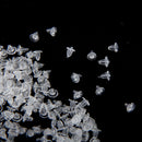 Lot 500 Bullet Style Clear Rubber Earring Back Stopper Ear Nuts Findings 4 x 4mm