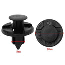 300pcs 8mm Car Plastic Rivets Fastener Bumper Fender Push Clips for Niss JZI