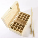 25 Holes Essential Oils Wooden Box 5Ml /10Ml /15Ml Bottles Spa Yoga Club Ar P8Z3
