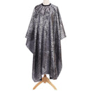 Salon Cape,Black with Peacock Feather Print Waterproof Hairdressing Hair Cutting