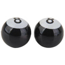 2 x No. 8 Ball motorcycle bike tyre tire wheel stem air valve dust cap cove