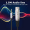 1.5m XLR 3pin Female to 3.5mm Stereo TRS Male Audio Adapter Cable for Microphone