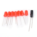 DIY Electronic Dice Kits Suite LED Circuit Kits Stable 4.5-5V Red LED Lights Nw