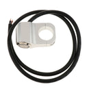 7/8" Motorcycle Handlebar Headlight Switch Stainless Steel White Dirt Bike