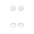 2 Pairs Silicone Earbuds Cover Eartips Protective Caps for Airpods Clear + White