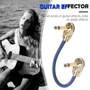 3x 8 inch Guitar Effect Pedal Patch Cables 6.35mm Right Angle Guitar Accessoreis