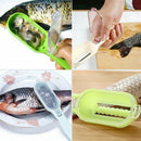 1Pcs New Fish Skin Scraping Fish Scale Brush Graters Peeler Kitchen Gadget Tool