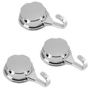 3 Vacuum Suction Cup Hook Towel Hook Abs Wall Hanger Home Bathroom Kitchen  M8W8