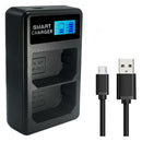 USB LCD Dual Channel Battery Plate Charger for Sony NP-FZ100 Camera Battery