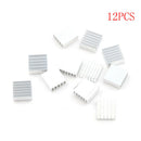 12pcs 14x14x6mm Small Anodized Heatsink Cooler w/Thermal Adhesive Tape -Q