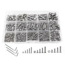 Screw and Nut Kit,Machine Screw and Nut Kit, 500 Pcs M3 M4 M5 Stainless Ste