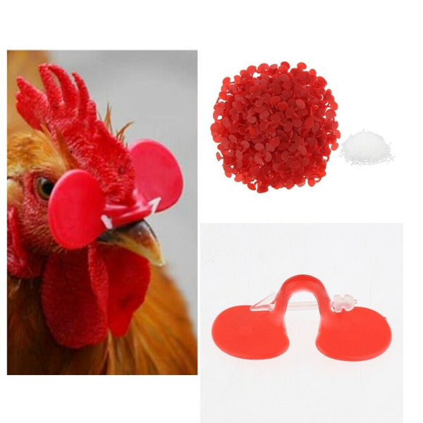 500Pieces Chicken Peepers Poultry Blinders Pheasant Eye Glasses Chicken 6cm