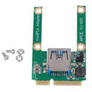 1Pcs Mini PCI-E to USB2.0 Adapter Card PCI Express Card Full for Notebook TO NTO