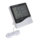 HTC-2 Digital LCD Temperature Humidity Clock Electronic Thermometer Hygrometer