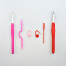 1 Set Crochet Hooks Needles 17 Sizes Sewing Needles Stitches Knitting Craft J2X2