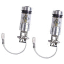 2pcs H3 Auto Replacement 100W 6000K Iceberg Blue LED Fog Driving Light Bulbs