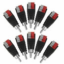 10PCS Speaker Wire Cable to Audio Male RCA Connector Adapter Jack Plug TEUS