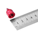 Red Spike Cone Tire Rim Valve Wheels Air Port Dust Cover Stem Caps Universal x4