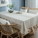 Coffee Table Tablecloth Fabric Cotton and Linen Smell Fresh Tablecloth Tabl Q2U6
