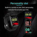 116 Plus 1.3 inch Screen Smart Bracelet Fitness Tracker Wristband (Black)